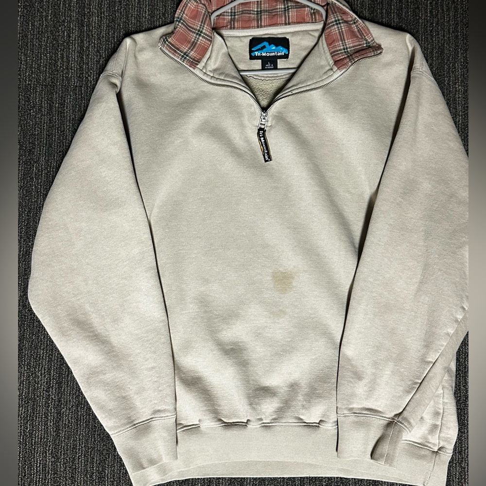Tri-Mountain Beige Vintage Sweater Size L